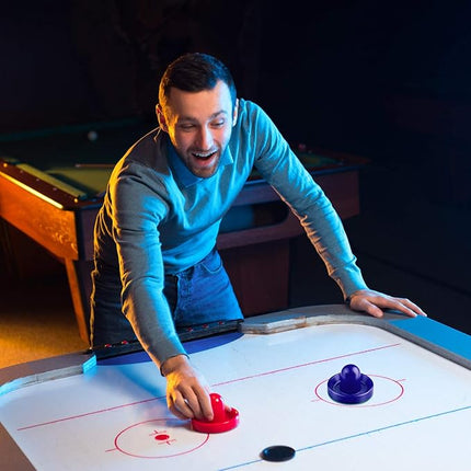 URATOT Air Hockey Accessories - Pushers, Pucks & Paddles (4 Pushers, 8 Red Pucks, 8 Green Pads)