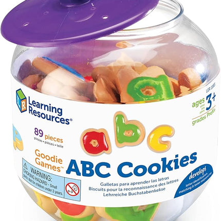 Learning Resources Goodie Games ABC Cookies - Alphabet Letters, Learn to Read and Write, Phonics and Spelling , Fine Motor Skills, Toddler Toys, Kids Games, Manipulatives Preschool Activities