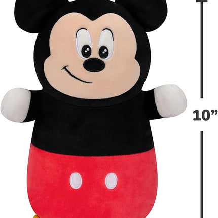 Squishmallows Original Disney 10-Inch Mickey Mouse HugMees - Medium-Sized Ultrasoft Official Jazwares Plush