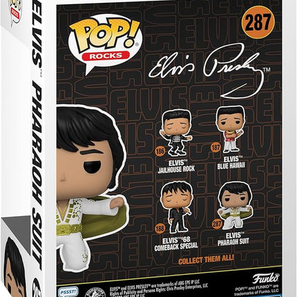 Funko POP! Rocks: Elvis Presley - Pharaoh Suit - Collectable Vinyl Figure - Gift Idea - Official Merchandise - for Kids & Adults - Music Fans - Model Figure for Collectors