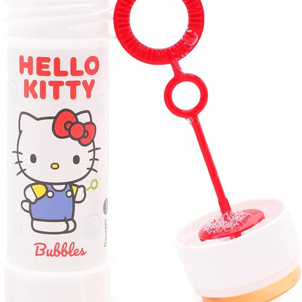 Toyland® Pack of 12 Hello Kitty Bubbles with Wands, 60ml Solution & Novelty Maze Lid - Pocket Money & Party Bag Toys