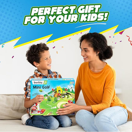 Smartivity Mini Golf Table Top Game for Kids Ages 6 to 12 | Build & Play with Your Own Golf Course | Birthday Gift for Smart Kids | DIY STEM Toys for Boys & Girls 6,7,8,9,10,11,12 Years Old
