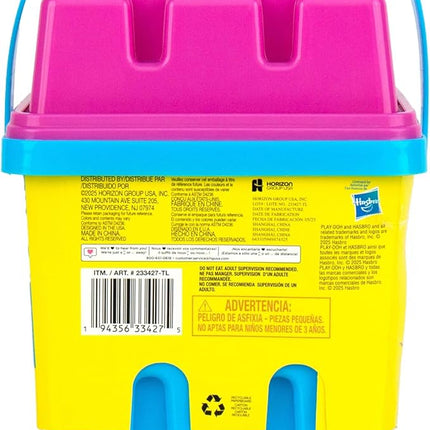 Play-Doh Sand Sensory Bucket, 5 Colors & Scents, Colored Sand in Resealable Container with 5 Sensory Tools, Sand Castle Building Kit, Creativity for Kids Sensory Bin, Toys for Soft Play