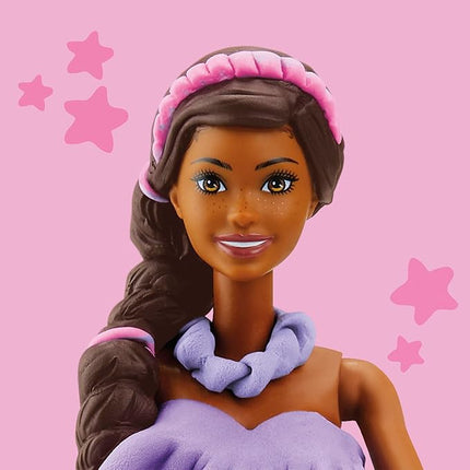 Play-Doh Barbie Fashionista Ruffles Set, Make Doll Clothes with Modeling Compound & 10 Fashion Accessories, Arts & Crafts for Girls & Boys 5+