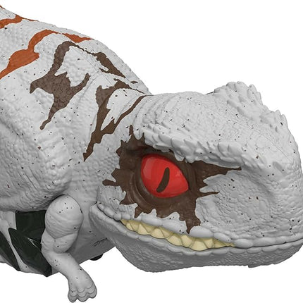 Mattel Jurassic World Dominion Uncaged Dinosaur Toy with Clicker-Controlled Motion & Sound, Click Tracker Atrociraptor Ghost Dino Action Figure