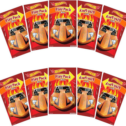 Hot Wheels Play Packs | Race Car Party Favors | Hot Wheels Party Favors | 10 Play Packs | Hot Wheels Coloring Pad, 2 Mini Crayons, and Sticker | 10-Pack | Officially Licensed