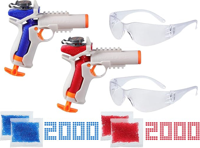 Nerf Pro Gelfire Versus Pack Includes 2 Blasters, 4,000 Gelfire Rounds, 60 Round Capacity, T-Pull Priming, 2 Eyewear, Gifts for Teens Ages 14+ (Amazon Exclusive)
