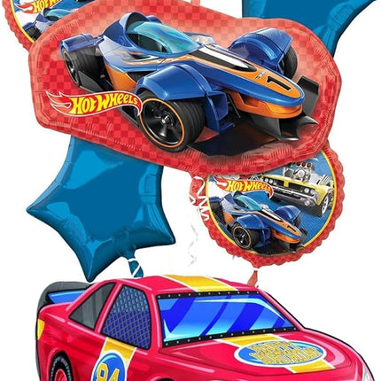 Anagram Hot Wheels Ultimate Birthday Party Race Car Balloon Bouquet Decorations, BQ_4250