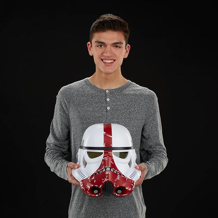 STAR WARS The Black Series The Mandalorian Incinerator Stormtrooper Premium Electronic Helmet, Roleplay Collectible