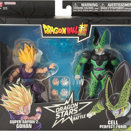 Dragon Stars Series - Dragon Ball Super - Super Saiyan 2 Gohan vs. Cell Battle Pack Action Figure Set