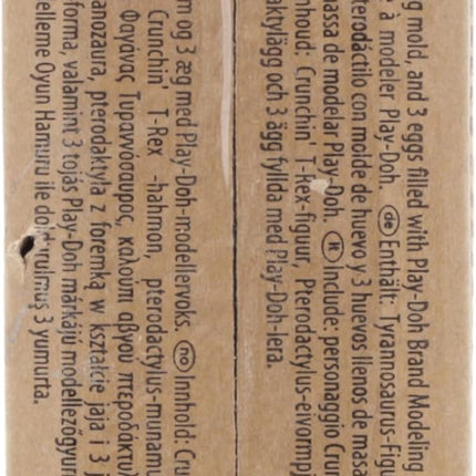Play-Doh Dino Crew Crunchin' T-Rex Toy for Kids 3 Years and Up with Funny Dinosaur Sounds and 3 Eggs, 2.5 Ounces Each, Non-Toxic