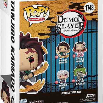 Funko POP Animation: DS - Tanjiro Kamado - (Sun Breathing) - Demon Slayer - Collectable Vinyl Figure - Gift Idea - Official Merchandise - for Kids & Adults - Anime Fans - Model Figure for Collectors