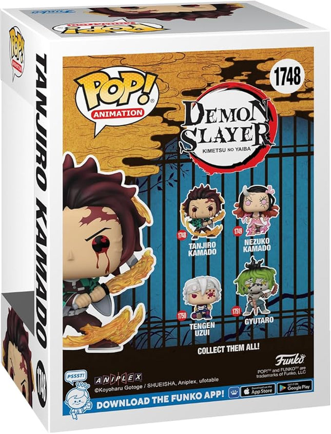 Funko POP Animation: DS - Tanjiro Kamado - (Sun Breathing) - Demon Slayer - Collectable Vinyl Figure - Gift Idea - Official Merchandise - for Kids & Adults - Anime Fans - Model Figure for Collectors