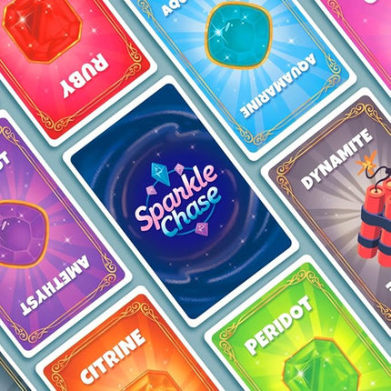 Sparkle Chase – Fast-Paced Family Card Game | Spoons and Old Maid Games | 3 Games in 1 | Fun for Kids & Adults | Matching, Strategy & Action | Great for Game Nights & Parties | 2-11 Players