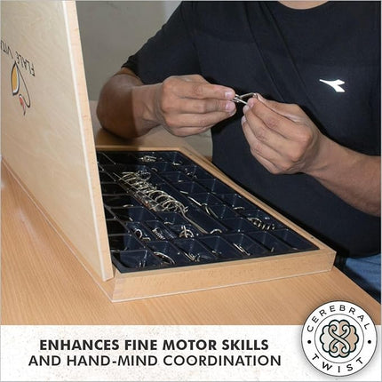 Wooden Brain Teaser Puzzles for Adults - Metal Puzzles for Adults - Metal Puzzles Brain Teasers