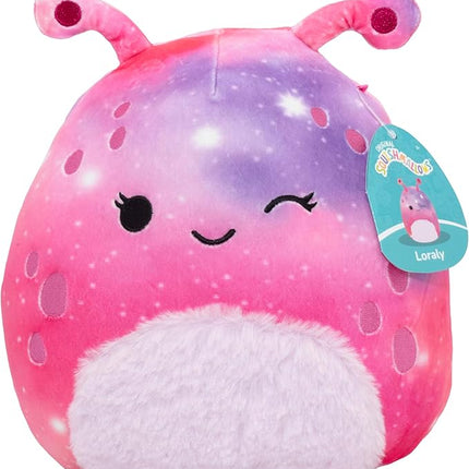 Squishmallows Original 10-Inch Loraly The Rainbow Alien - Official Jazwares Plush - Collectible Soft Squishy Stuffed Animal Toy - Add to Your Squad - Gift for Kids, Girls & Boys