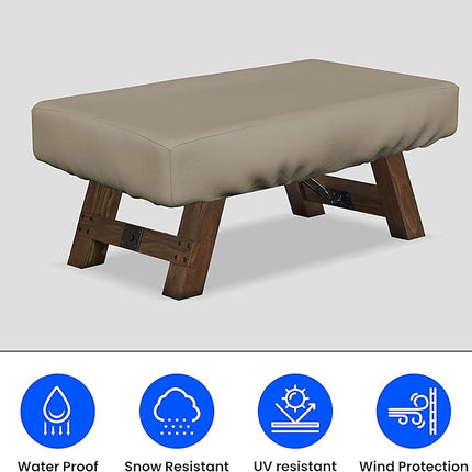 Covers & All Air Hockey Table Covers, Made of 12 Oz Waterproof & UV-Resistant Cover Max Fabric, Suitable for Indoors/Outdoors (88" W x 44" D x 15" H, Beige)
