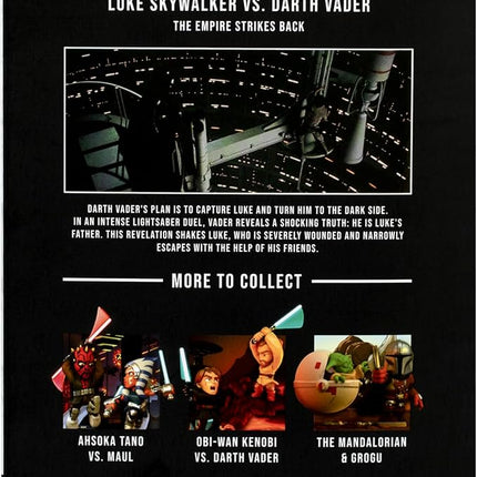 Fandrop SW04-Star Wars: The Empire Strikes Backâ - Luke Skywalker VS. Darth Vader, Combines an Epic Diorama, Artifacts & Scene Marker Creating A Display to Enhance Any Star Wars Collection
