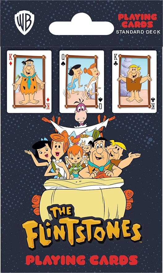 Masterpieces The Flintstones Playing Cards - 54 Card Deck, Cartoon Theme - Ages 4+