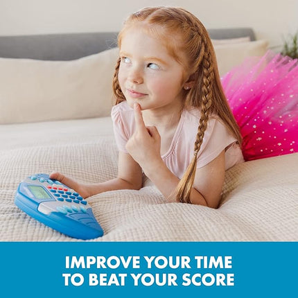 Educational Insights MathShark- Electronic Math Games, Addition, Subtraction, Division, and Multiplication Game, Handheld Games for Kids, Interactive STEM Learning Tools for Ages 6+