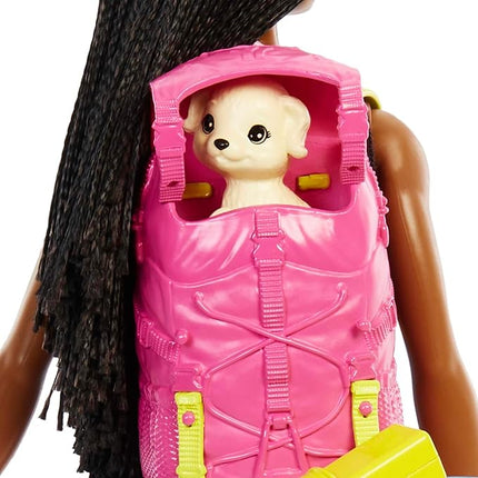 Barbie Doll and Accessories, It Takes Two “Brooklyn” Camping Doll with Pet Puppy and 10+ Accessories