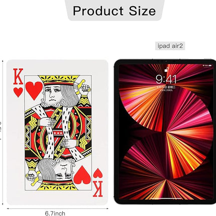 SeptCity Jumbo Playing Cards, 9.5 X 6.7 Inches Super Big Giant Game Theme Party Favors (1 Pack) (6 Times)