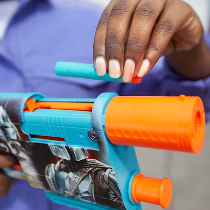 Nerf Star Wars The Mandalorian Dart Blaster, 12 Elite Darts, Internal Clip, Toy Foam Blasters for 8 Year Old Boys & Girls & Up
