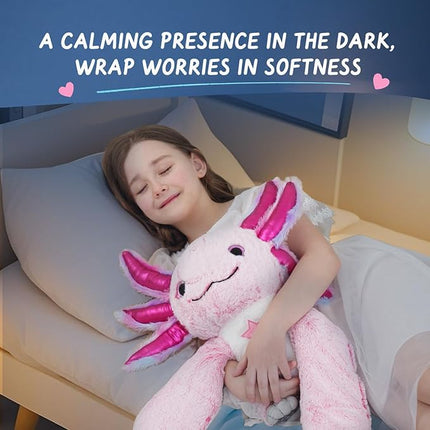 Weighted Stuffed Animal - Pink Axolotl 4.5 lbs, Ideal for Sensory Needs, Austism & Anxiety | Comfort & Relaxation for Both Kids and Adults