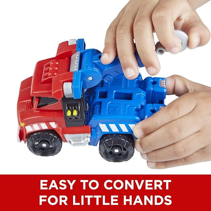 Transformers Playskool Heroes Rescue Bots Optimus Prime, 4.5-Inch Action Figure, Kids Converting Robot Toy, Ages 3+ (Amazon Exclusive)