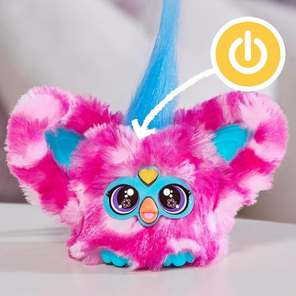 Furby Furblets Dah-Tee Mini Friend, 45+ Sounds, Country Music, Speaks Only Furbish, Electronic Plush Toys for Girls & Boys, Interactive Pets, Pink Polka Dot, Back to School Gifts, Ages 6+