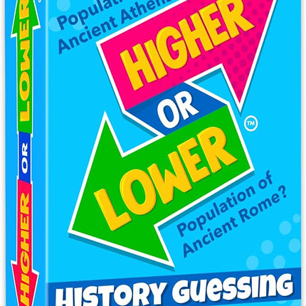 QUOKKA History Board Game for Kids 10-14 Year Olds - Family Card Game for Kids and Adults - Higher or Lower | Guess Fun Questions | Easy to Learn | 2 + Players - Challenge Game for Family Night