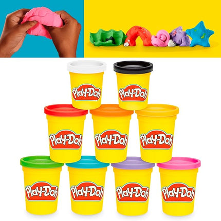 Play-Doh 9 Pack Favorite Color Set, Assorted Colors, 2 & 4 Ounce Modeling Compound Cans, Kids Arts & Crafts, Back to School Gifts & Prizes, Preschool Toys, Ages 2+ (Amazon Exclusive)