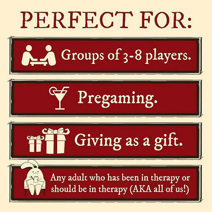 Horrible Therapist: Extra Horrible Edition by Exploding Kittens - A Card Game for 3-8 Players, Ages 17+ - Adult Party Game for Family Night