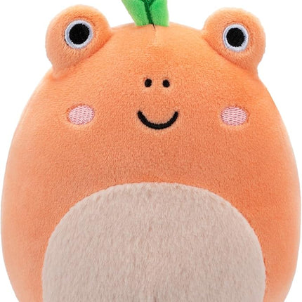 Squishmallows Original 5-Inch Fatima Peach Frog with Fuzzy Belly - Official Jazwares Plush