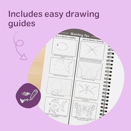 Melissa & Doug Drawing Paper, Sketch Pad, 2-Pack Bundle for Coloring, Writing or Painting (9 x 12 inches) - 50 Sheets Each, Kids Drawing Pad & Art Supplies for Kids Ages 3+ - FSC Certified