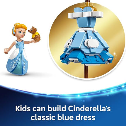 LEGO Disney Princess Cinderella’s Dress Kids Toy with Minidoll Character - Fun Building Toy for Girls and Boys Ages 9 and Up - Disney Gift Idea for Fans and Fashion Lovers - 43266