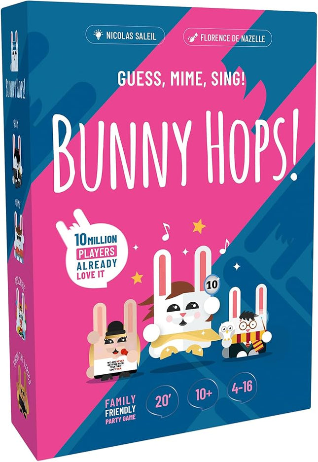SAVANA Bunny Hops! - Guess, Mime, Sing! | Award Winning Family Friendly Party Game | 4-16 Players | Game for Kids, Teens and Adults