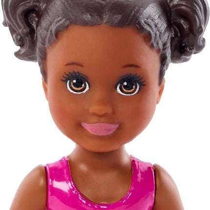 Barbie Skipper Babysitters Inc Small Doll & Accessories Playset with Brunette Doll, Swimming Pool & Water-Themed Pieces