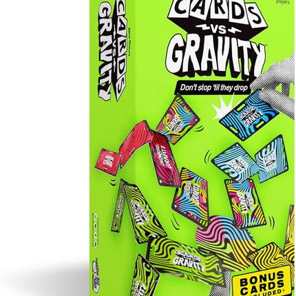 Big Potato Cards vs Gravity Pro: Ultimate Stacking & Balancing Travel Game | Waterproof Card Game for Camping, Vacations & Family Fun | 2-8 Players