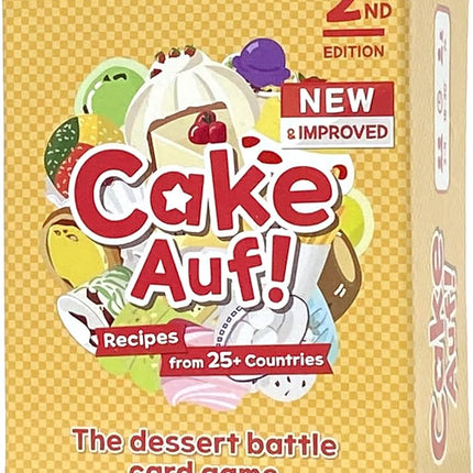 Cake Auf! Card Game | Dessert-Themed Fun Family Card Game | Easy-to-Learn and Fast-Paced | Great for Kids, Teens and Adults | 2-4 Players