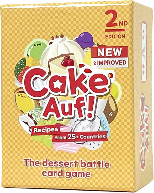 Cake Auf! Card Game | Dessert-Themed Fun Family Card Game | Easy-to-Learn and Fast-Paced | Great for Kids, Teens and Adults | 2-4 Players