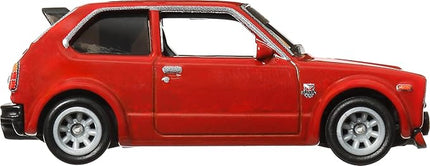 Hot Wheels Premium Car Culture Collectible Toy Car, 1:64 Scale Die-Cast '73 Honda Civic Custom, Japan Historics 4 Vehicle with Real Riders Tires