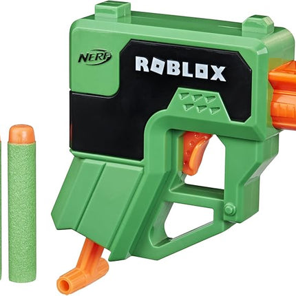 Nerf Roblox Phantom Forces: Boxy Buster Dart Blaster, Pull-Down Priming Handle, 2 Elite Darts, Code to Unlock in-Game Virtual Item