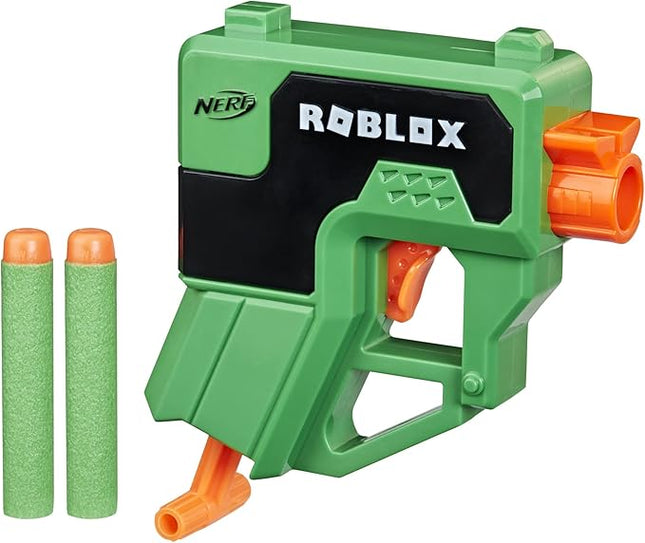 Nerf Roblox Phantom Forces: Boxy Buster Dart Blaster, Pull-Down Priming Handle, 2 Elite Darts, Code to Unlock in-Game Virtual Item