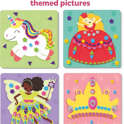 Skillmatics Foam Sticker Art Activity - Unicorns & Princesses, Mess-Free Fun for Kids, 800+ 3D Foam Stickers, DIY Felt Craft Kits, Gifts for Girls & Boys Ages 3, 4, 5, 6, 7