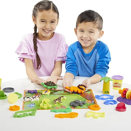 Play-Doh Animal Adventure Set, Arts and Crafts Toys for 3 Year Old Girls & Boys, 45 Tools, 10 Cans (Amazon Exclusive)