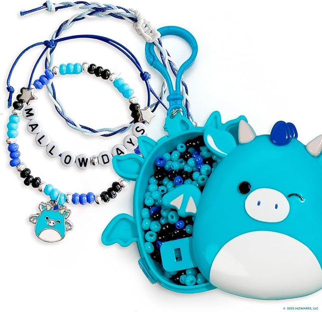 Squishmallows Original Tatiana The Dragon Bracelet Kit, Bracelet Making Kit, Friendship Bracelet Kit, Charm Bracelet, Charm Bracelet Making Kit, 7 Year Old Girl Birthday Gifts, for Boys