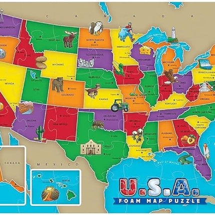 Educational Insights U.S.A. Foam Map Puzzle