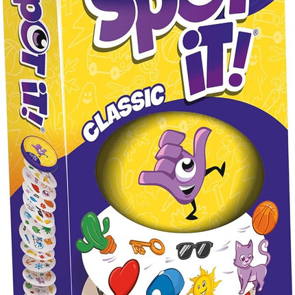 Asmodee Spot It! Classic Card Game (2024 Refresh) - Eco-Blister Edition, 5-in-1 Visual Perception Game for Quick Reflexes and Family Fun, Ages 6+, 2-8 Players, 10 Minute Playtime