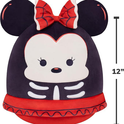 Squishmallows Original 12in Disney Skeleton Minnie Mouse – Official Jazwares Halloween Plush (Medium-Sized)